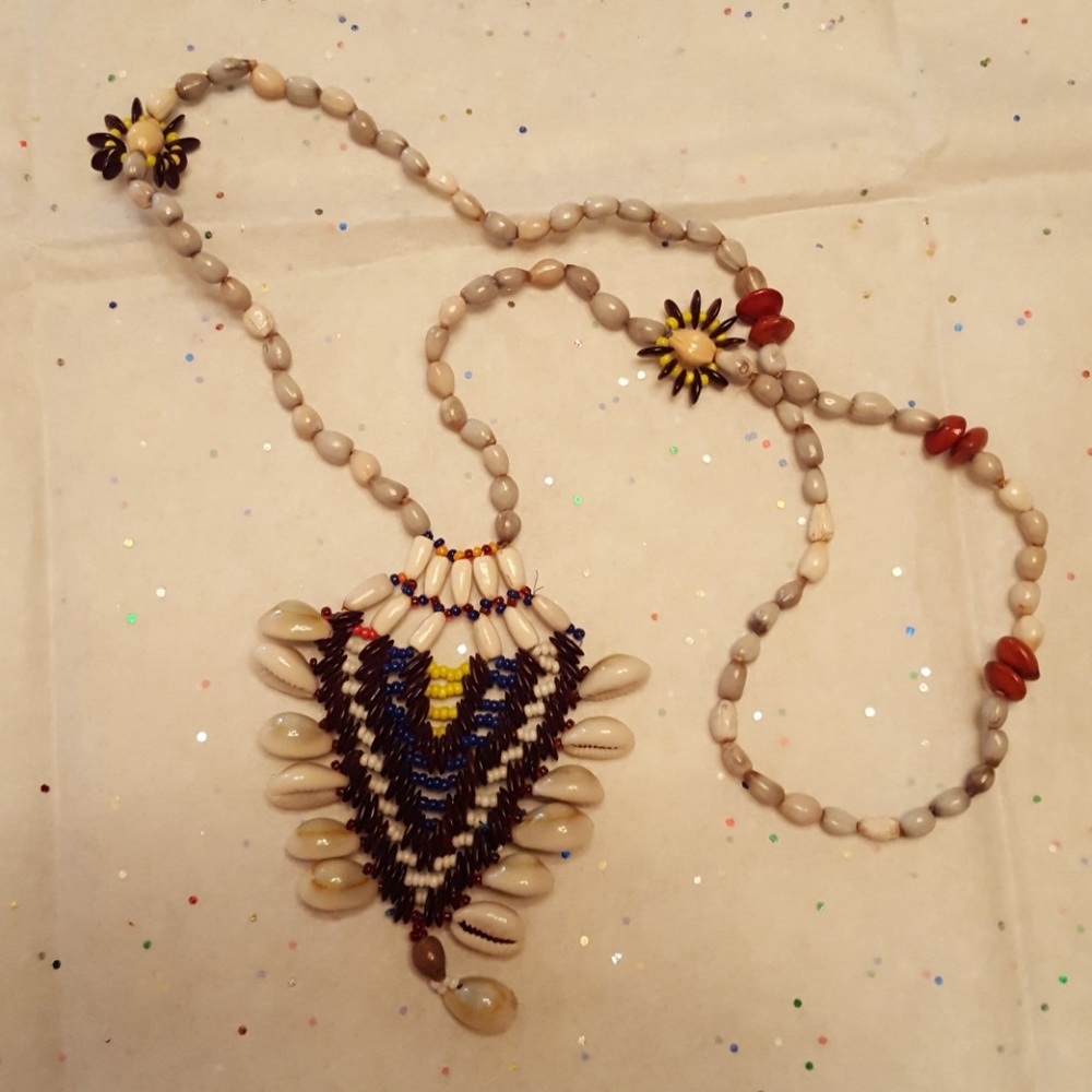 Boho chic Indian style vintagy necklace